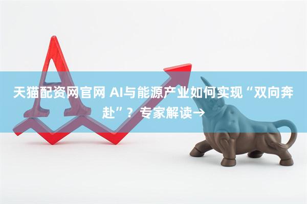天猫配资网官网 AI与能源产业如何实现“双向奔赴”？专家解读→